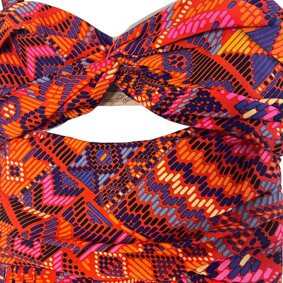 Mara Hoffman colorful tribal print mini silk dress - 4 - Picture 4 of 9